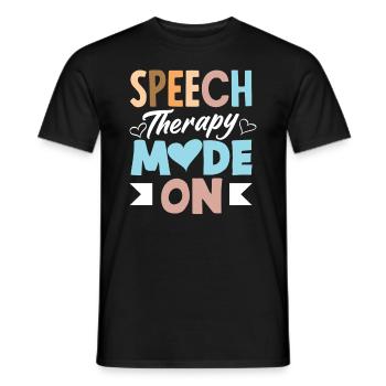 Speech Therapist Mode To Speech Therapist - Men's T-Shirt - black - Front - AI Model Male 178 light (178cm)