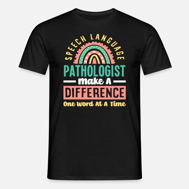 Speech therapist Make a difference - Men's T-Shirt - black