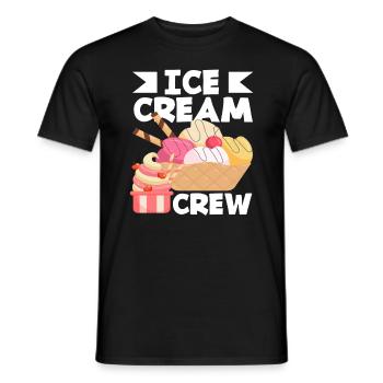 Cream Crew For Cream - Men's T-Shirt - black - Front - AI Model Male 178 light (178cm)