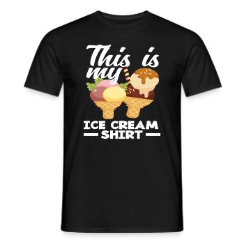Cream Lover My Cream Shirt - T-shirt homme - noir - Devant - AI Model Male 178 light (178cm)