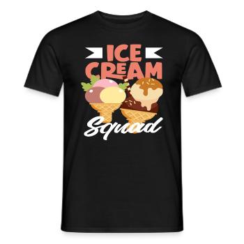 Cream Squad pour les amateurs de glaces - T-shirt homme - noir - Devant - AI Model Male 178 light (178cm)