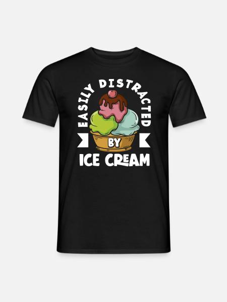 Cream Lover Distraction Lightweight - Men's T-Shirt - black
