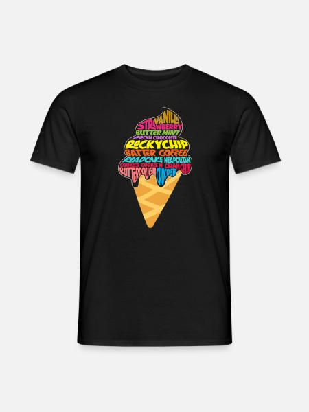 Iselskere Farverig smagsvariation - Mænd T-shirt - sort