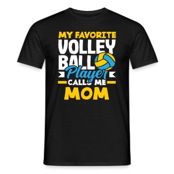 Mein Lieblings-Volleyballspieler Nennt Mich Mama - Männer T-Shirt - Schwarz - Vorne - AI Model Male 178 light (178cm)