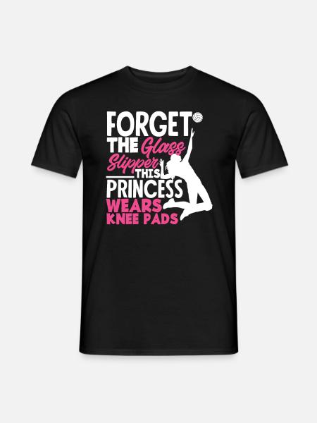 This princess plays volleyball - Men's T-Shirt - black