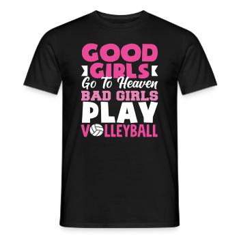 Good Girls Sky Bad Play Volley-ball - T-shirt homme - noir - Devant - AI Model Male 178 light (178cm)