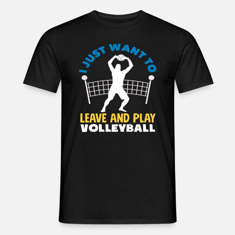 Jouez simplement au volley-ball - T-shirt homme - noir