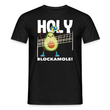 S’amuser au volley-ball avec Holy Blockamole - T-shirt homme - noir - Devant - AI Model Male 178 light (178cm)