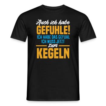 J’ai aussi des sentiments pour le bowling - T-shirt homme - noir - Devant - AI Model Male 178 light (178cm)