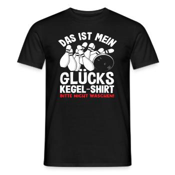C’est ma chemise de bowling porte-bonheur - T-shirt homme - noir - Devant - AI Model Male 178 light (178cm)