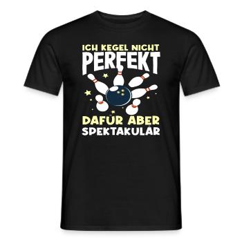 I don't skittle perfectly, but spectacularly - Men's T-Shirt - black - Front - AI Model Male 178 light (178cm)