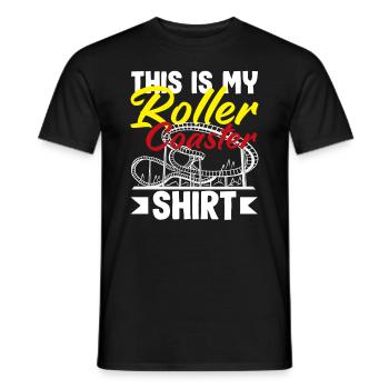 Montagnes russes C’est ma chemise - T-shirt homme - noir - Devant - AI Model Male 178 light (178cm)