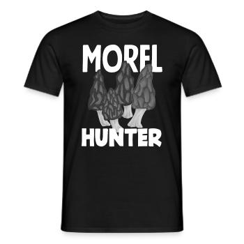 Chasseur de morilles Cueillette de champignons Aventure - T-shirt homme - noir - Devant - AI Model Male 178 light (178cm)
