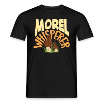 Pilzsammler Morel Whisperer - Männer T-Shirt - Schwarz - Vorne - AI Model Male 178 light (178cm)