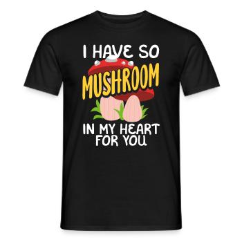 Cueilleur de champignons Amour sincère des champignons - T-shirt homme - noir - Devant - AI Model Male 178 light (178cm)