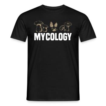 Mushroom Pickers Mycology Mushrooms Graphic - Men's T-Shirt - black - Front - AI Model Male 178 light (178cm)