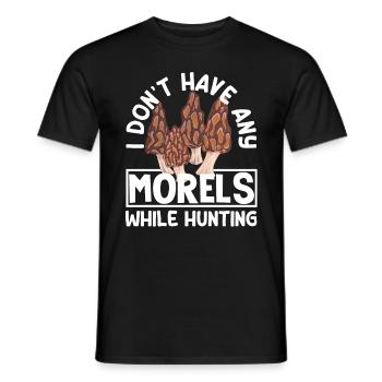 Pilzsammler Keine Morcheln Beim Jagen - Männer T-Shirt - Schwarz - Vorne - AI Model Male 178 light (178cm)