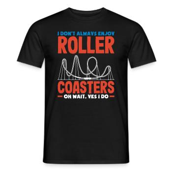 Montagnes russes Oh attendez, mais j’aime - T-shirt homme - noir - Devant - AI Model Male 178 light (178cm)