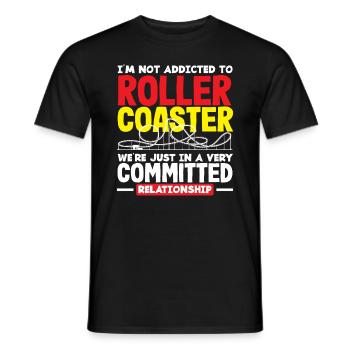 Montagnes russes dans la relation dévotionnelle amoureuse - T-shirt homme - noir - Devant - AI Model Male 178 light (178cm)