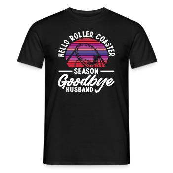Bonjour Saison de montagnes russes au revoir Mari - T-shirt homme - noir - Devant - AI Model Male 178 light (178cm)