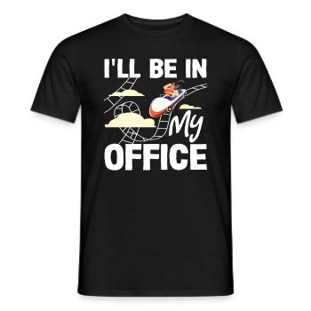 Achterbahn Mein Büro Spaß Erleben - Männer T-Shirt - Schwarz - Vorne - AI Model Male 178 light (178cm)