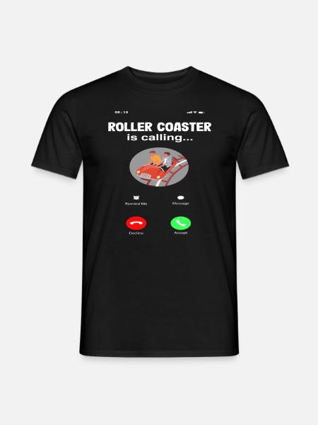 Achterbahn Ruft, Folge Dem Ruf - Männer T-Shirt - Schwarz
