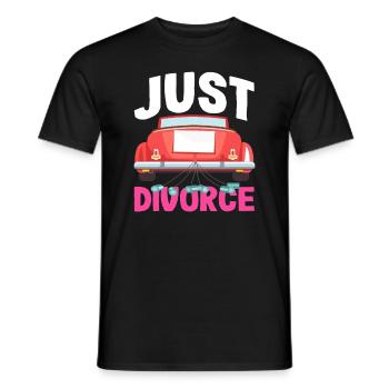 Just Married Style Just Divorce - Men's T-Shirt - black - Front - AI Model Male 178 light (178cm)