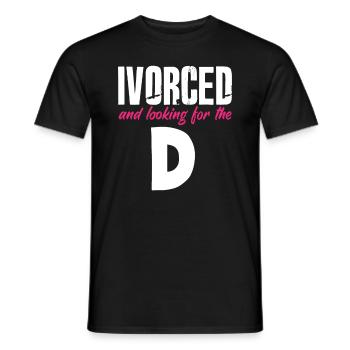 Ivoré et à la recherche du divorce - T-shirt homme - noir - Devant - AI Model Male 178 light (178cm)