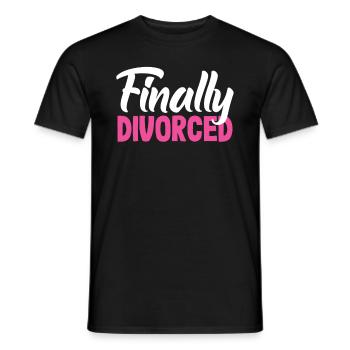 Endlich Geschieden Freiheit Scheidung - Männer T-Shirt - Schwarz - Vorne - AI Model Male 178 light (178cm)