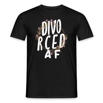 Divorced Af Empowerment Scheidung - Men's T-Shirt - black - Front - AI Model Male 178 light (178cm)