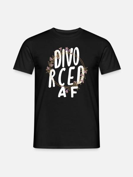 Divorced Af Empowerment Scheidung - Men's T-Shirt - black
