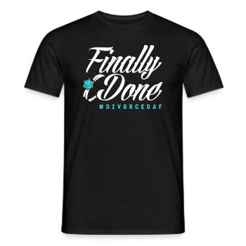 Endlich Geschiedene Scheidung - Männer T-Shirt - Schwarz - Vorne - AI Model Male 178 light (178cm)