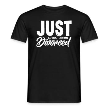 Just Divorced Freedom Feier Der Scheidung - Männer T-Shirt - Schwarz - Vorne - AI Model Male 178 light (178cm)
