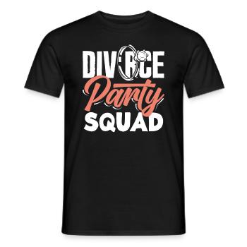 Divorce Party Squad Celebration Divorce - Men's T-Shirt - black - Front - AI Model Male 178 light (178cm)