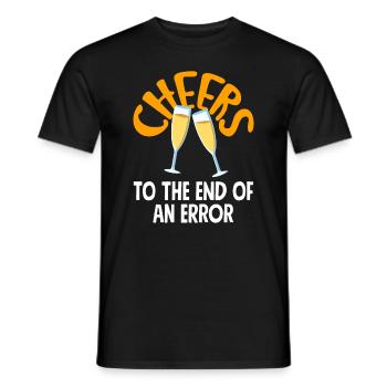 Ein Hoch Auf Das Ende Einer Fehlerhaften Scheidung - Männer T-Shirt - Schwarz - Vorne - AI Model Male 178 light (178cm)