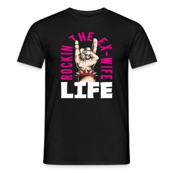 Rockin The Ex-wife Life Scheidung - Männer T-Shirt - Schwarz - Vorne - AI Model Male 178 light (178cm)