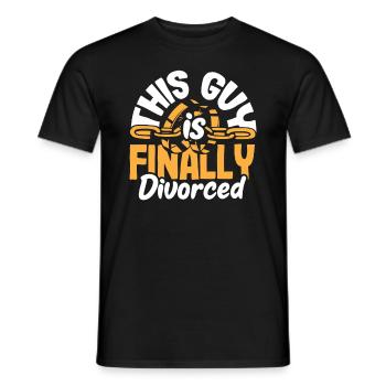 Dieser Typ Ist Endlich Geschieden Scheidung - Männer T-Shirt - Schwarz - Vorne - AI Model Male 178 light (178cm)