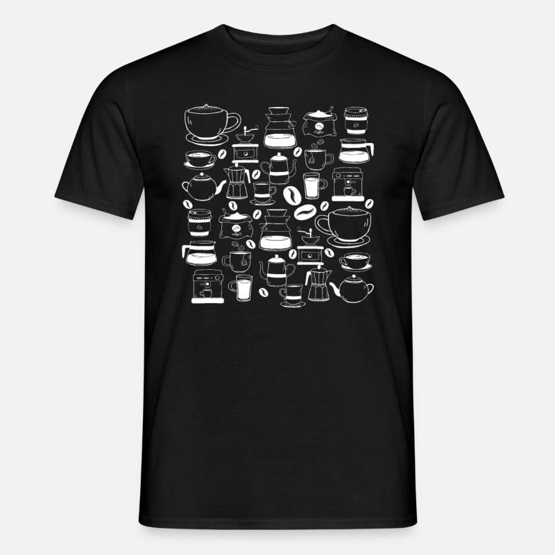 coffee lovers breakfast delight - Men’s T-shirt - black