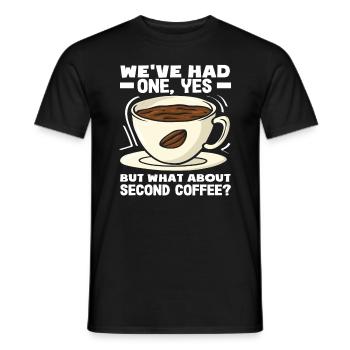 Coffee Lovers Second Coffee Slogan - T-shirt homme - noir - Devant - AI Model Male 178 light (178cm)