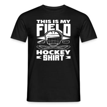 Das Ist Mein Feldhockey Spieler Shirt - Männer T-Shirt - Schwarz - Vorne - AI Model Male 178 light (178cm)