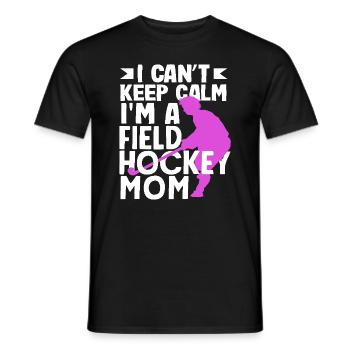 I'm a field hockey mom - Men's T-Shirt - black - Front - AI Model Male 178 light (178cm)