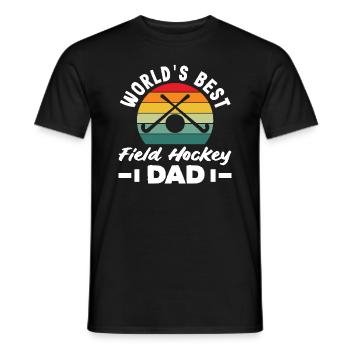 Bester Field Hockey Spieler Papa - Männer T-Shirt - Schwarz - Vorne - AI Model Male 178 light (178cm)