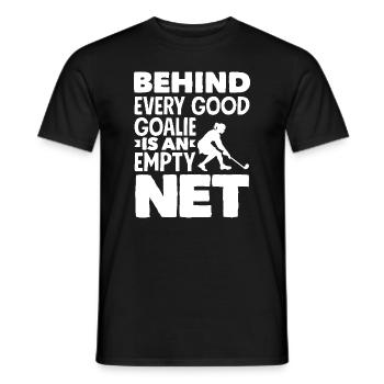 Hinter Jeder Gute Torwart Leeres Tor Feldhockey - Männer T-Shirt - Schwarz - Vorne - AI Model Male 178 light (178cm)