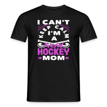 Je suis une maman joueuse de hockey sur gazon - T-shirt homme - noir - Devant - AI Model Male 178 light (178cm)