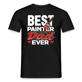 Bester Maler Papa Aller Zeiten - Männer T-Shirt - Schwarz - Vorne - AI Model Male 178 light (178cm)