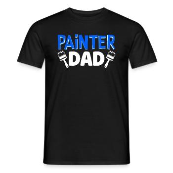 Maler Papa Inspiration - Männer T-Shirt - Schwarz - Vorne - AI Model Male 178 light (178cm)