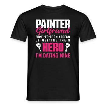Painter Girlfriend Hero Dream Partner - Men's T-Shirt - black - Front - AI Model Male 178 light (178cm)