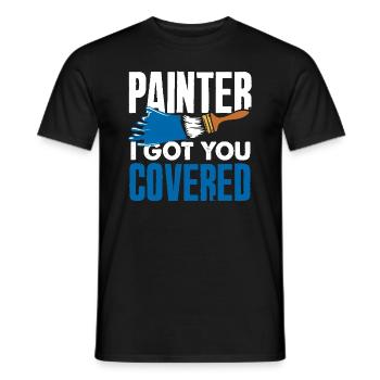 Maler Ich Hab Dich Im Griff - Männer T-Shirt - Schwarz - Vorne - AI Model Male 178 light (178cm)