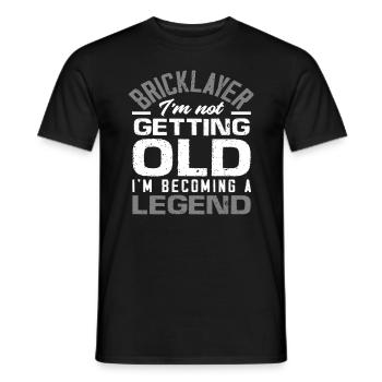 Maurer, I'm not getting old, I'm going to be a legend - Men's T-Shirt - black - Front - AI Model Male 178 light (178cm)