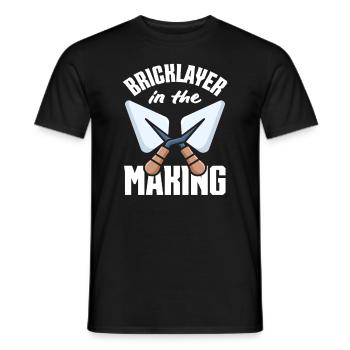 Bricklayer In Manufacturing Trowel Enthusiast - Men's T-Shirt - black - Front - AI Model Male 178 light (178cm)